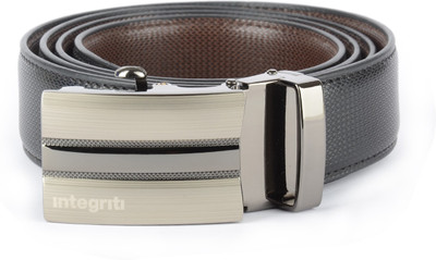 Integriti Men Casual Black Genuine Leather Belt