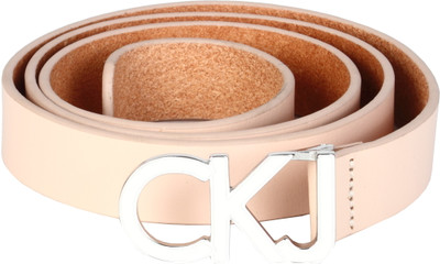 Calvin Klein Women Pink Genuine Leather Belt