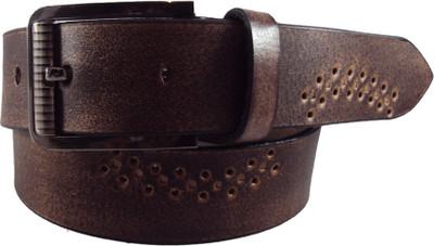 

National Leathers Men Casual Brown Genuine Leather Belt