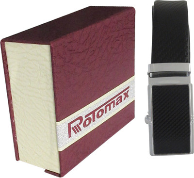 

Rotomax Men Black Genuine Leather Reversible Belt