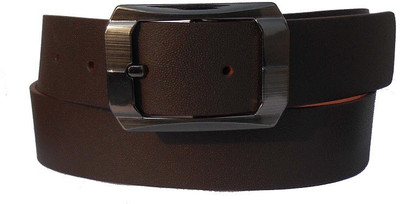 

B.S.Chadha Group Men Formal Brown Genuine Leather Belt