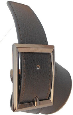 

AmahapGlamourDaze Men Formal Black Artificial Leather Belt