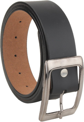 

OODI Men Black Genuine Leather Belt