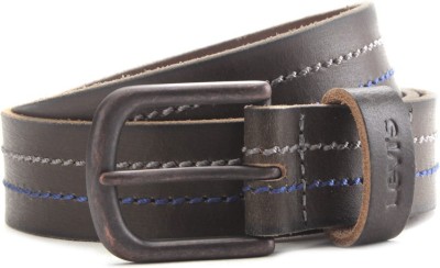 

Levi's Men Khaki Genuine Leather Belt, Dark khaki