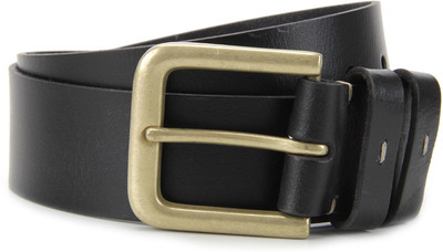 

WAC Men Black Genuine Leather, Metal Belt