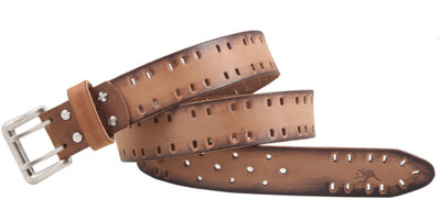 

Kangoo Men Casual Beige Genuine Leather Belt