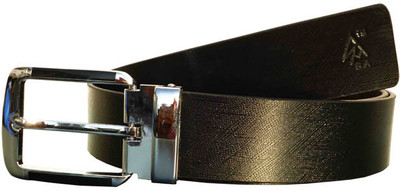 

Sondagar Arts Men Formal Black, Brown Genuine Leather Belt, Black & brown8