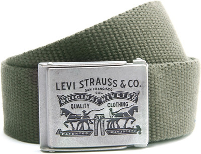 Levi's Men Green Belt, Olive