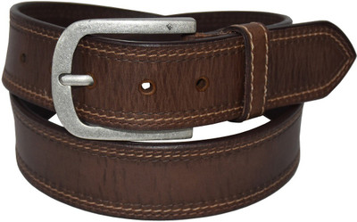 

Pellezzari Men Casual Brown Genuine Leather Belt