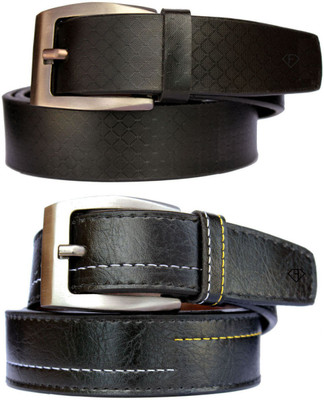 

Fashius Men Black Artificial Leather Belt, Black-01
