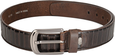 

Teakwood Men Beige Genuine Leather Belt