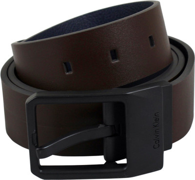 

Calvin Klein Men Casual Brown Genuine Leather Belt, Coffee bean