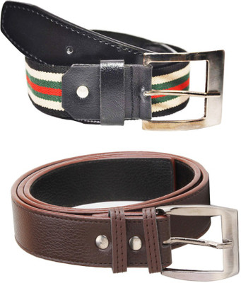 

Elligator Men Casual, Party, Formal Multicolor Artificial Leather, Fabric Belt