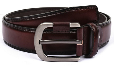 

Buckle Up Men Formal Maroon Artificial Leather Belt