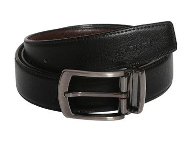 

Revolver Men Black Genuine Leather Reversible Belt