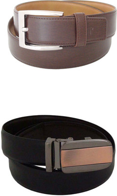 

SFA Men Formal Black Artificial Leather Reversible Belt