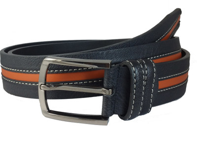 

Ammvi Creations Men Casual Black Genuine Leather Belt