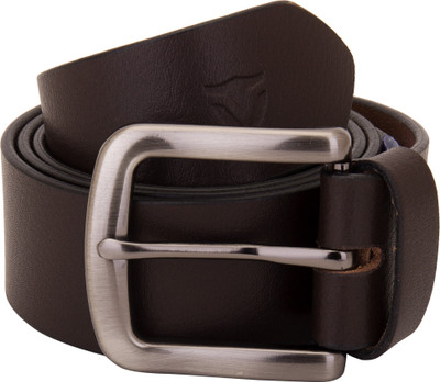 

Valbone Men Casual Brown Genuine Leather Belt, Dark brown