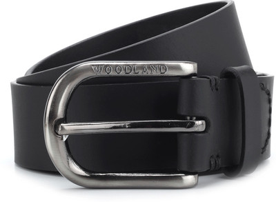

Woodland Men Black Genuine Leather, Metal Belt