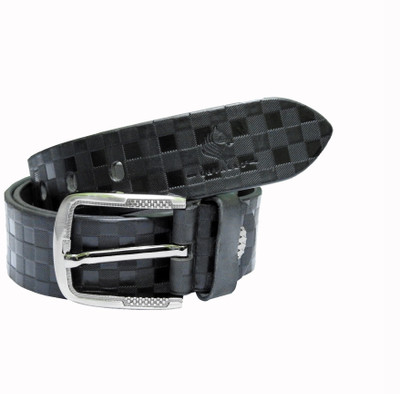 Cavallo Men Casual, Evening, Party Black Genuine Leather Belt