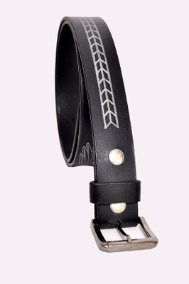 

Bullstop Boys Black Genuine Leather Belt