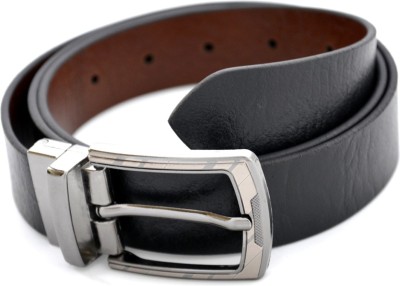 

Urban Diseno Men Casual Black, Brown Genuine Leather Reversible Belt