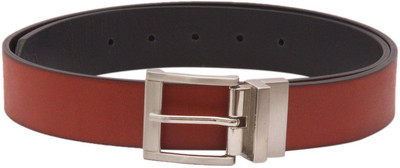 

Viari Men Brown Genuine Leather Reversible Belt, Tan / black