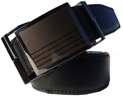 

P&E Men Formal Black Artificial Leather Reversible Belt