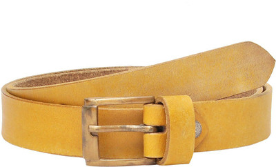

Hawai Women Casual, Formal Yellow Genuine Leather Belt