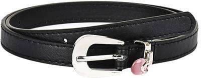 

Buckle Up Women Formal Black Artificial Leather Belt