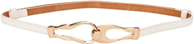 

Tiekart Women Casual White Synthetic Belt
