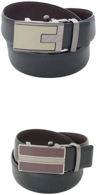 

SFA Men Formal Black Artificial Leather Reversible Belt, Blackbrown368618
