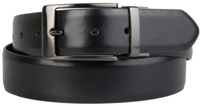 

Steve Madden Men Casual Black Genuine Leather Belt, Black/brown