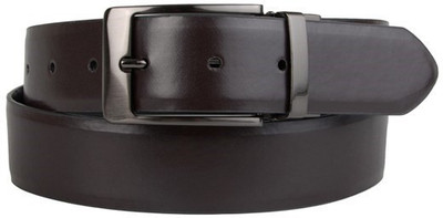 

Steve Madden Men Casual Black Genuine Leather Reversible Belt, Colr code o