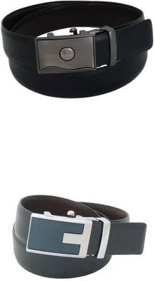 

SFA Men Formal Black Artificial Leather Reversible Belt, Blackbrown367616