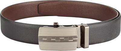 

Teakwood Men Casual Black Genuine Leather Reversible Belt