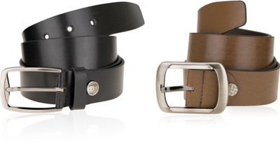 

Zeva Men Formal, Casual Black, Brown Genuine Leather Belt
