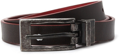 

Levi's Men Brown Metal Belt, Brown and red