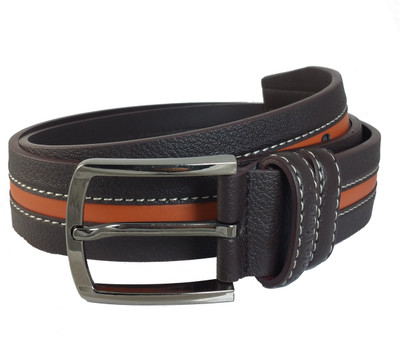 

Ammvi Creations Men Casual Brown Genuine Leather Belt