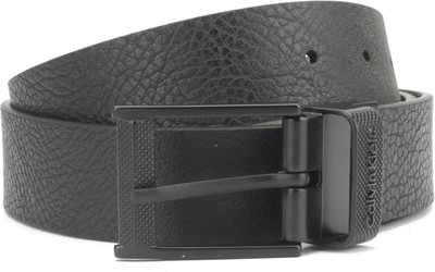 

Calvin Klein Men Black, Beige Genuine Leather Reversible Belt