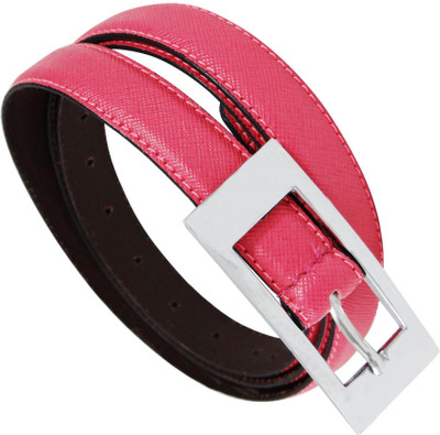 

Midas Women Formal Pink Genuine Leather Belt