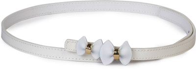 

Buckle Up Women White Artificial Leather Belt
