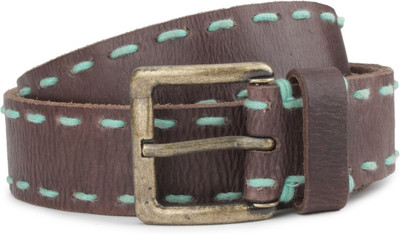 

Superdry Men Brown Belt, Dark brown/turquoise