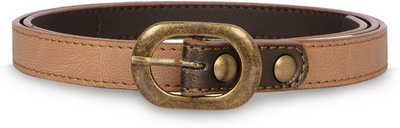 

Baggit Women Casual Brown Synthetic Belt, Rust