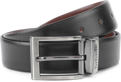 

Van Heusen Men Black, Brown Metal Reversible Belt, Black and brown