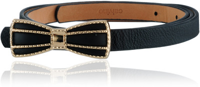 

Calvino Girls Casual, Evening/Party Black Artificial Leather Belt