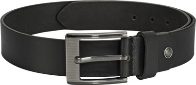 

TKWD Leathers Men Casual Black Genuine Leather Belt