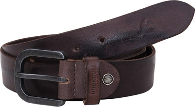 

Hornbull Men Casual Brown Genuine Leather Belt