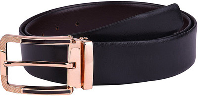

BW Men Formal Black Genuine Leather Reversible Belt
