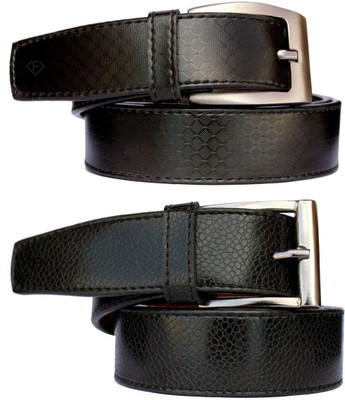 

Fashius Men Black Artificial Leather Belt, Black-01